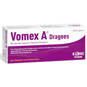 VOMEX A Dragees 50 mg überzogene Tabletten
