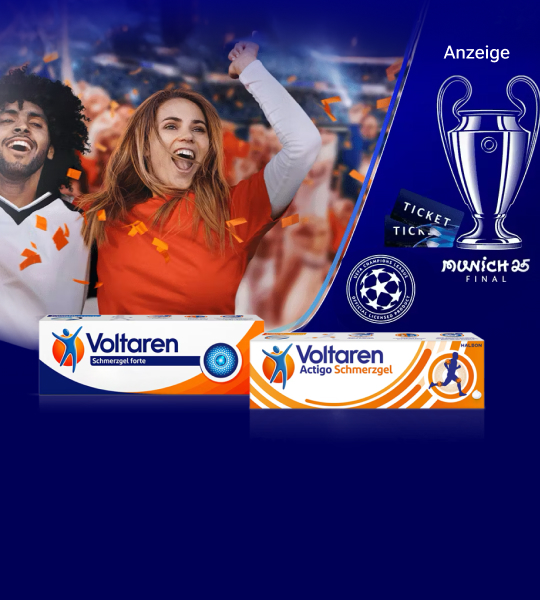 Mit Voltaren zum UEFA
CHAMPIONS LEAGUE FINALE